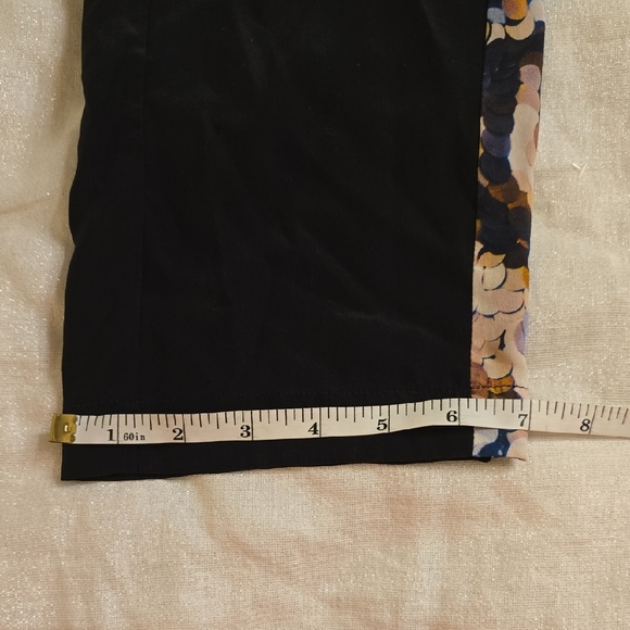 Twelfth Street by Cynthia Vincent Black Silk Pants with Multicolor Side Stripes - Picture 12 of 12
